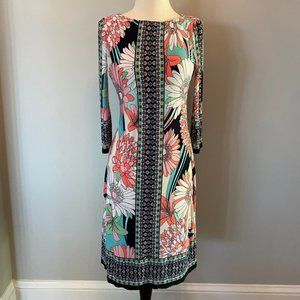 London Times Vibrant Print Dress